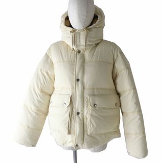 グッチ(Gucci)の極美◎正規 GUCCI×THE NORTH FACE グッチ×ノースフェイス 663735 padded jacket フード付 ダウンジャケット 裏プリント アイボリー XXS(ダウンジャケット)