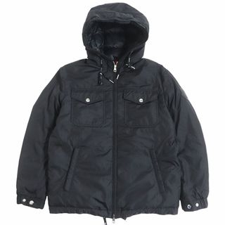 モンクレール(MONCLER)の極美品□2019年製 MONCLER/モンクレール MENUE ロゴワッペン WZIP フーデッド ダウンジャケット/ブルゾンジャケット ブラック 0 正規品(ダウンジャケット)