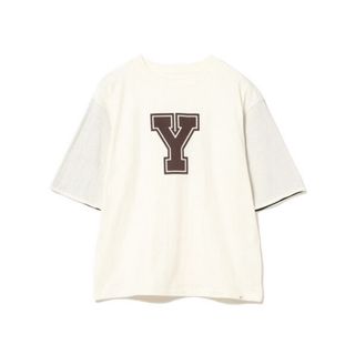 ビームスボーイ(BEAMS BOY)の未開封●BEAMS BOY Tシャツ/ロゴ リバーシブル/アイボリー/白/半袖(Tシャツ(半袖/袖なし))