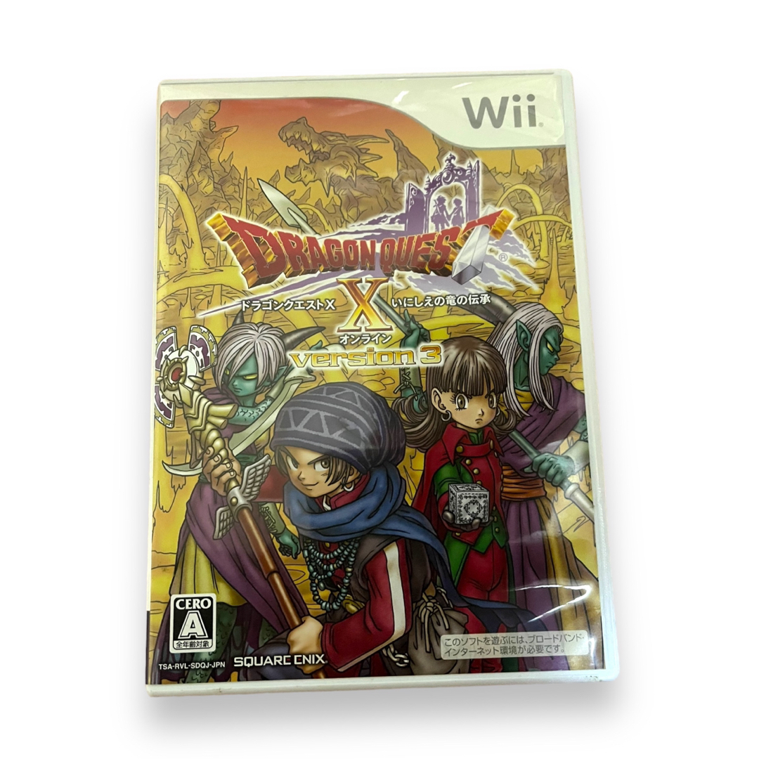 Wii(ウィー)のドラゴンクエストXオンライン3本セット エンタメ/ホビーのゲームソフト/ゲーム機本体(家庭用ゲームソフト)の商品写真