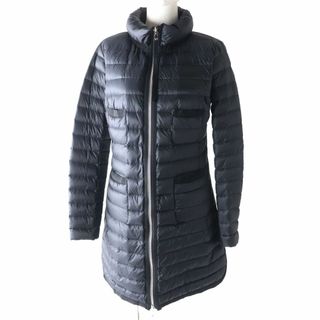 モンクレール(MONCLER)の美品★正規品 MONCLER モンクレール BOGUE ボーグ スタンドカラー ZIP UP 軽量 ライトダウンコート レディース ブラック 黒 サイズ1(ダウンコート)