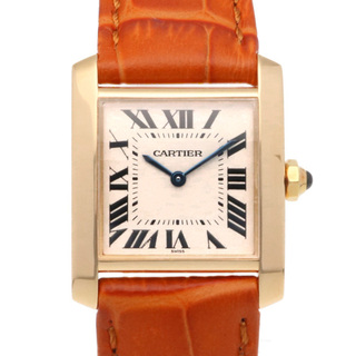 カルティエ(Cartier)のカルティエ タンクフランセーズ 腕時計 時計 18金 K18イエローゴールド クオーツ レディース 1年保証 CARTIER  中古(腕時計)