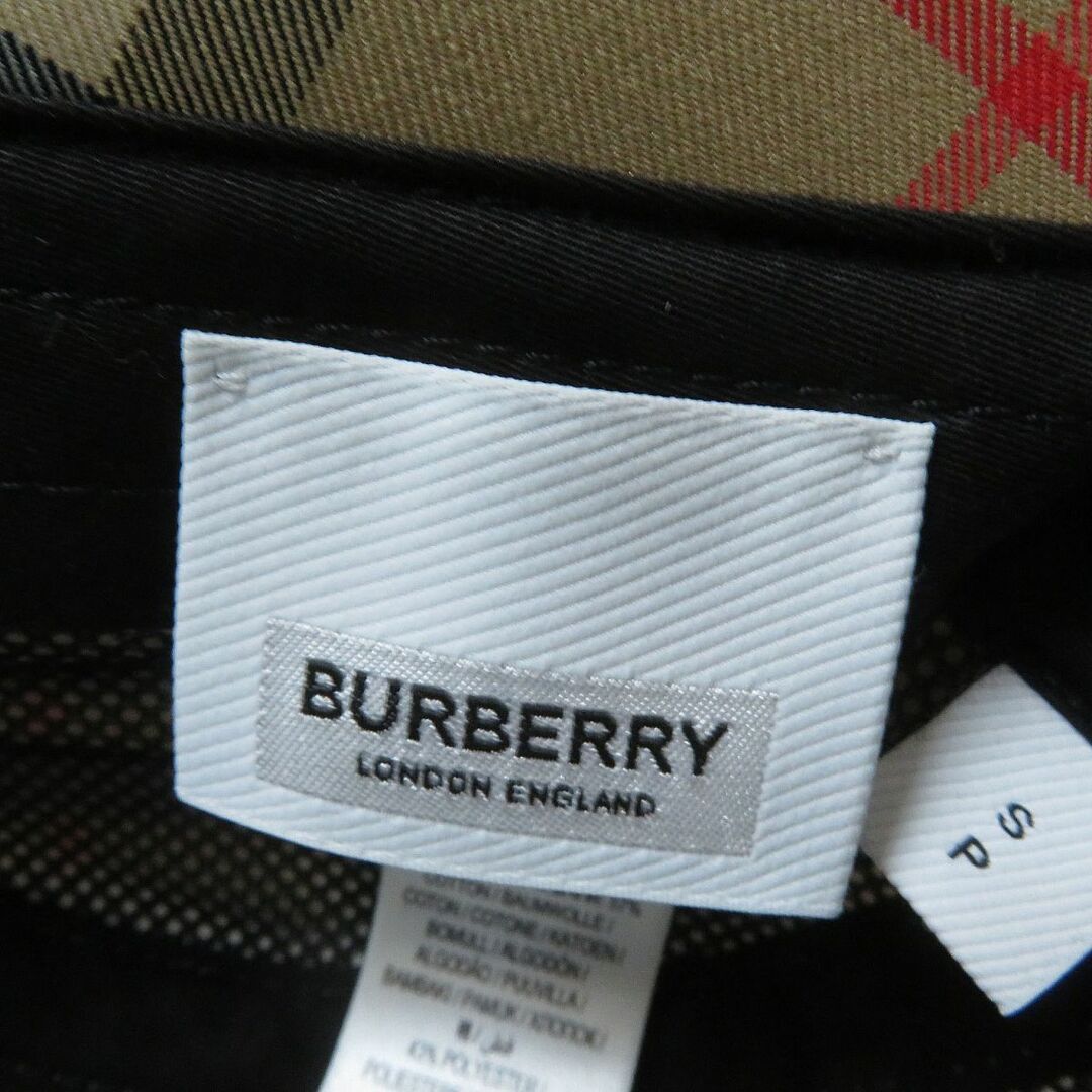 BURBERRY(バーバリー)の極美品★正規 バーバリーロンドンイングランド K20520825 ラバーロゴワッペン付 ノバチェック柄 ボンネット キャップ マルチ 56 伊製 箱付 レディースの帽子(キャップ)の商品写真