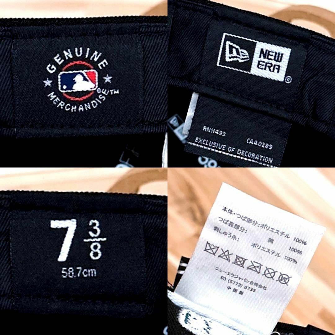 NEW ERA(ニューエラー)のレア【ニューエラ×ヤンキース】ワールドシリーズ1999パッチ キャップ 黒×緑 メンズの帽子(キャップ)の商品写真