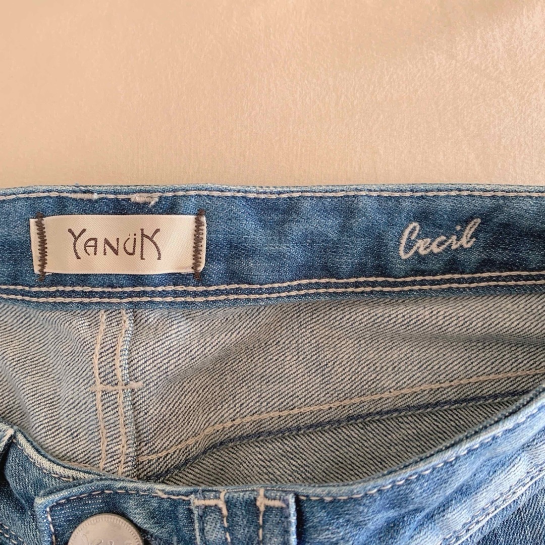 YANUK(ヤヌーク)のYANUK ヤヌーク レディース デニムパンツ 24 ボーイフレンドデニム レディースのパンツ(デニム/ジーンズ)の商品写真