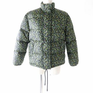 極美品★正規品 GUCCI グッチ×リバティ 20AW 637853 フラワープリント ZIP UP ダウンジャケット レディース マルチカラー 38 イタリア製