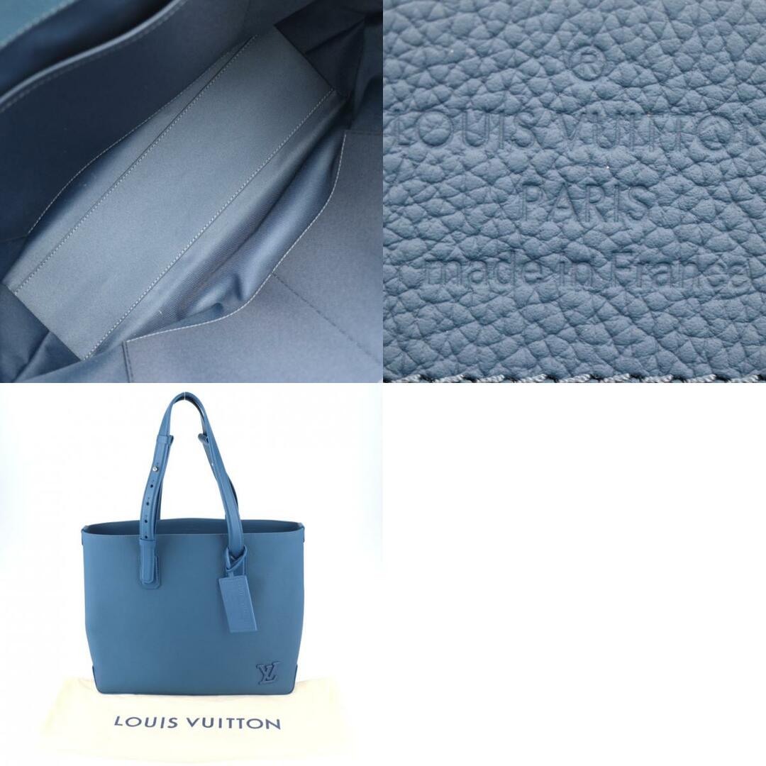 LOUIS VUITTON(ルイヴィトン)のLOUIS VUITTON ルイ ヴィトン LV アエログラム ファストライン・トート トートバッグ M23707 レザー   アトランティック シルバー金具  ショルダーバッグ ビトン 【本物保証】 メンズのバッグ(トートバッグ)の商品写真