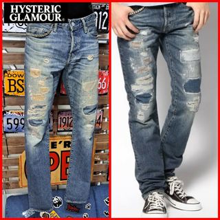 HYSTERIC GLAMOUR - 定価6万　ヒステリックグラマー　DUR加工　スタッズ　デニム　ジーンズ　32