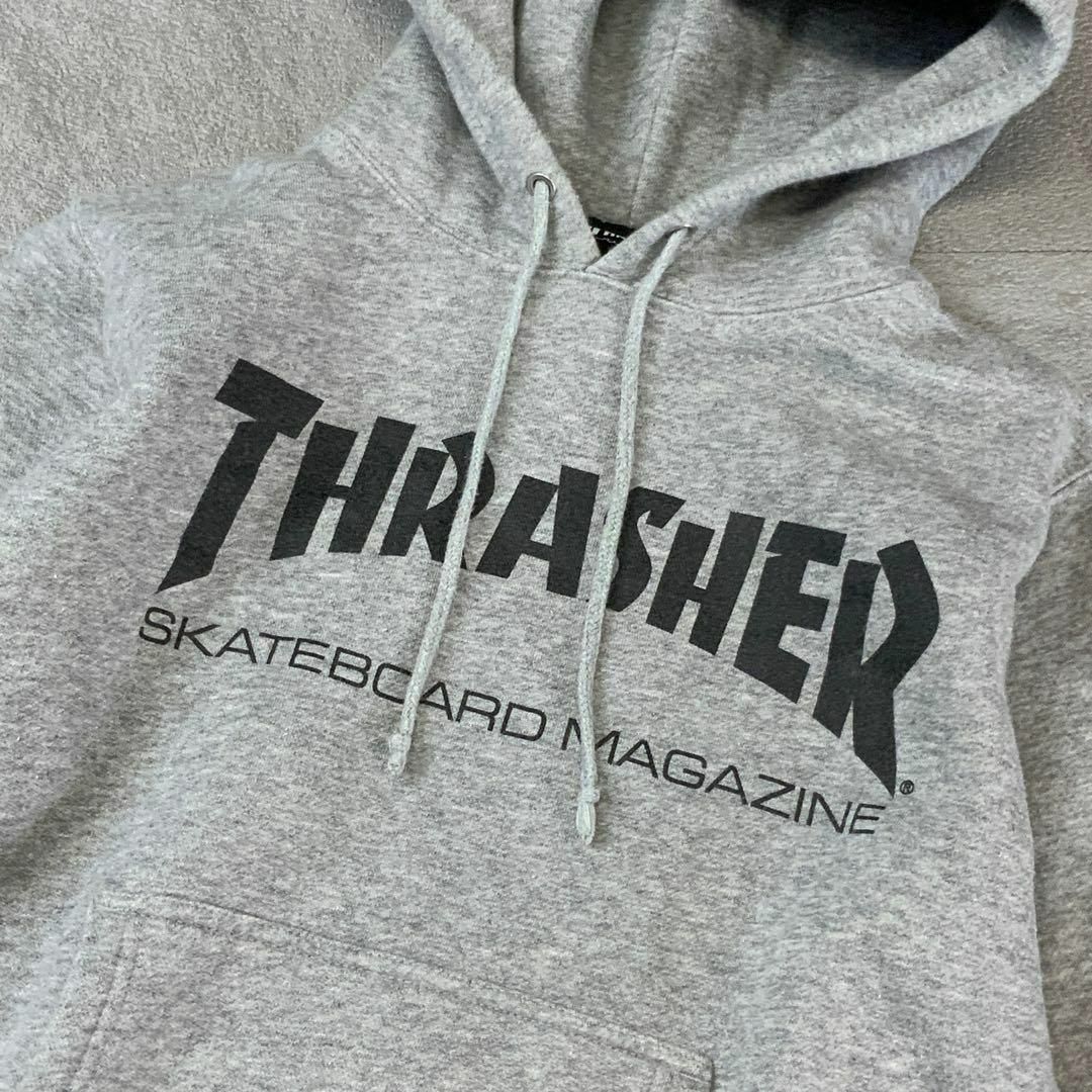 THRASHER(スラッシャー)のTHRASHER スラッシャー ビッグロゴ スウェット パーカー 霜降りグレー メンズのトップス(パーカー)の商品写真