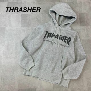 スラッシャー(THRASHER)のTHRASHER スラッシャー ビッグロゴ スウェット パーカー 霜降りグレー(パーカー)