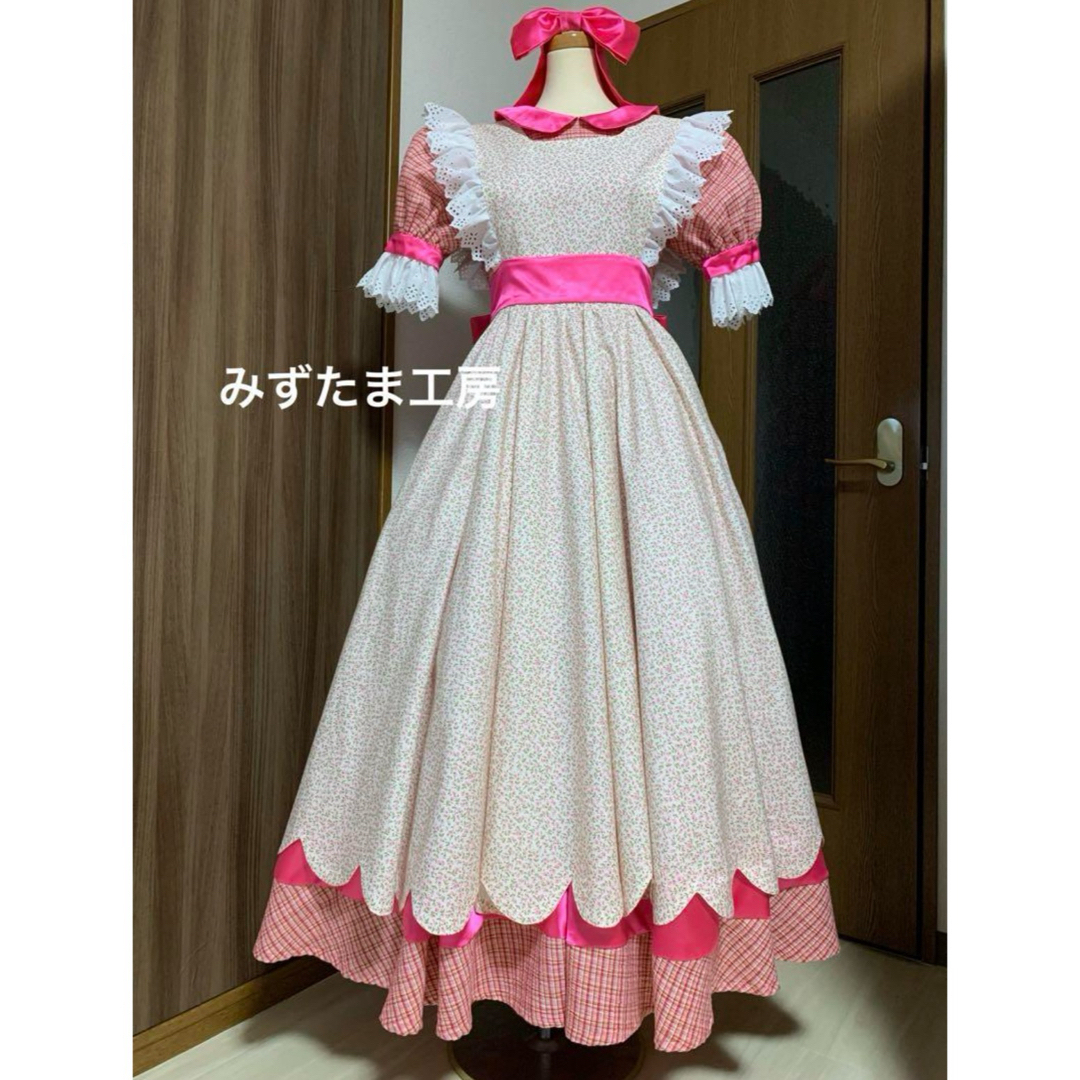 Dハロ仮装　ディズニー仮装　ミニーマウス　ゴールドタウンフォリーズ　3点セット エンタメ/ホビーのコスプレ(衣装一式)の商品写真