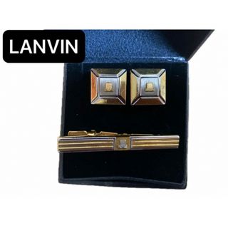 LANVIN - ランバン LANVIN ゴールドシルバーネクタイピン カフスボタンセット