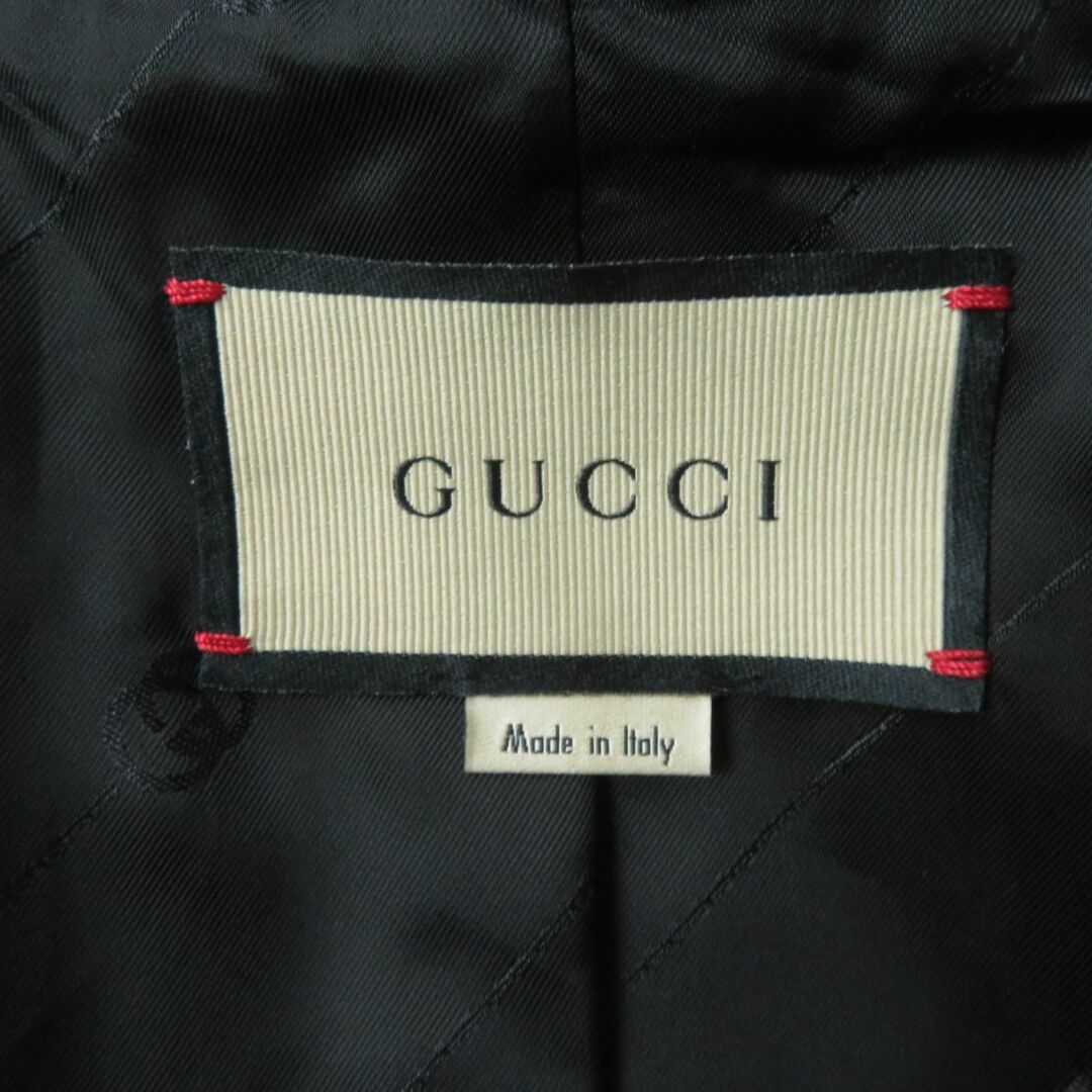 Gucci(グッチ)の極美品☆定価426000円 正規品 GUCCI グッチ 649031 オプティカル エフェクト ツィードジャケット/コート ブラック×アイボリー 36 伊製 レディースのジャケット/アウター(その他)の商品写真