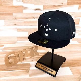 ニューエラー(NEW ERA)のレア【ニューエラ×ファセッタズム】限定コラボ アイコン十字ロゴ キャップ 黒×白(キャップ)