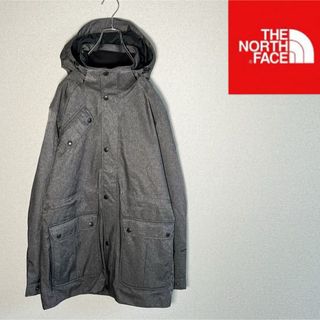 ザノースフェイス(THE NORTH FACE)の【美品】ノースフェイス　マウンテンコート　HYVENT グレー　メンズＭ相当(マウンテンパーカー)