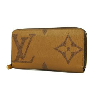 ルイヴィトン(LOUIS VUITTON)の【4ha0862】ルイヴィトン 長財布/モノグラム・リバース/ジッピーウォレット/M69353/ブラウン【中古】レディース(財布)