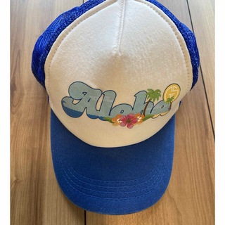 GROM SQUAD キャップ 帽子 49cm〜 ハワイ アロハ 青(帽子)