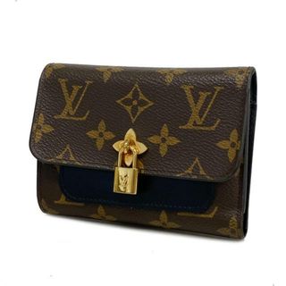 ルイヴィトン(LOUIS VUITTON)の【4ha0961】ルイヴィトン 三つ折り財布/モノグラム/ポルトフォイユフラワーコンパクト/M62578/ブラウン/ブラック【中古】レディース(財布)