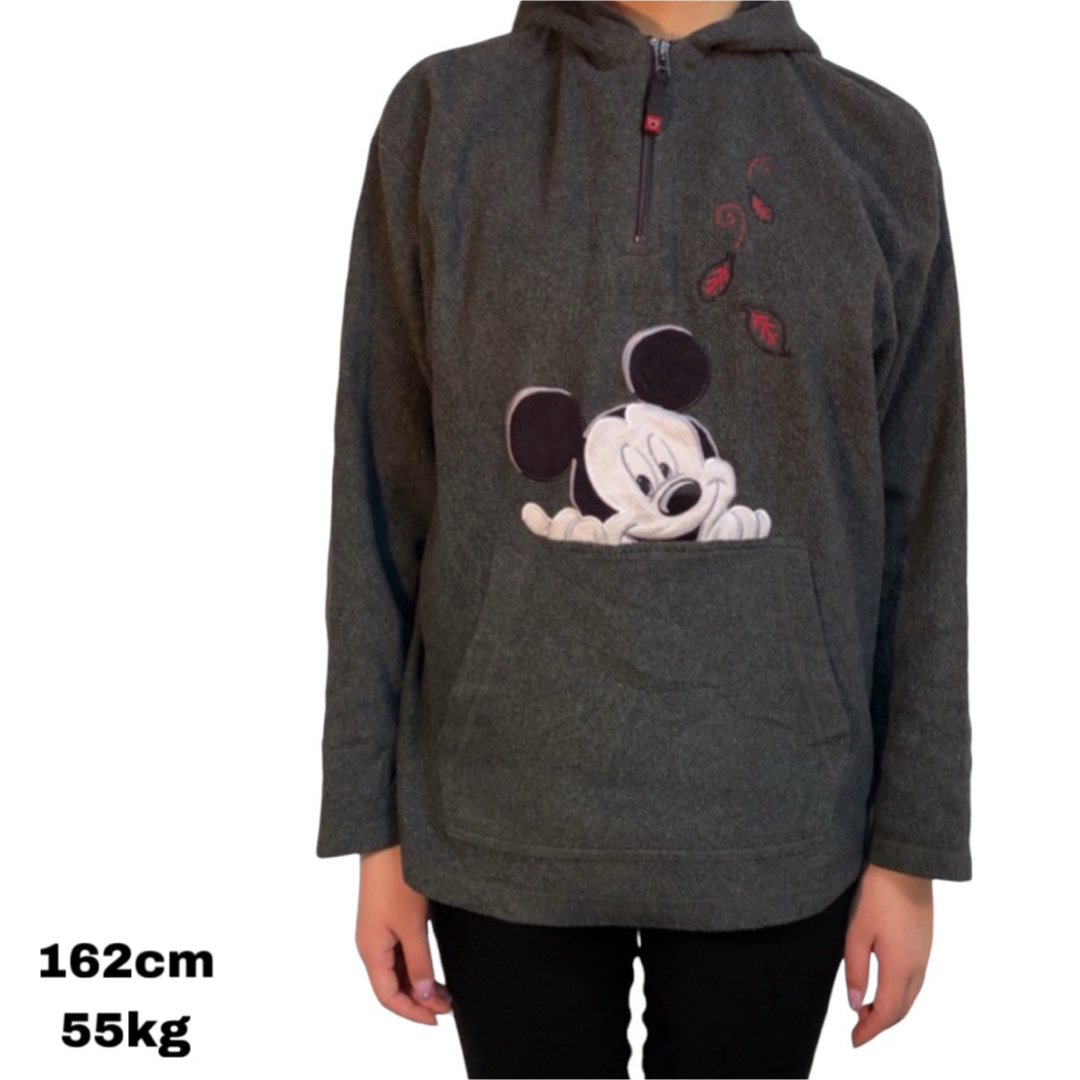 Disney(ディズニー)のディズニー ミッキーマウス フリース パーカーDisney MICKEY レディースのトップス(パーカー)の商品写真