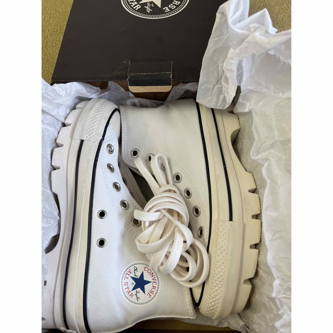 CONVERSE(コンバース)のコンバース　オールスター　厚底スニーカー　ホワイト レディースの靴/シューズ(スニーカー)の商品写真