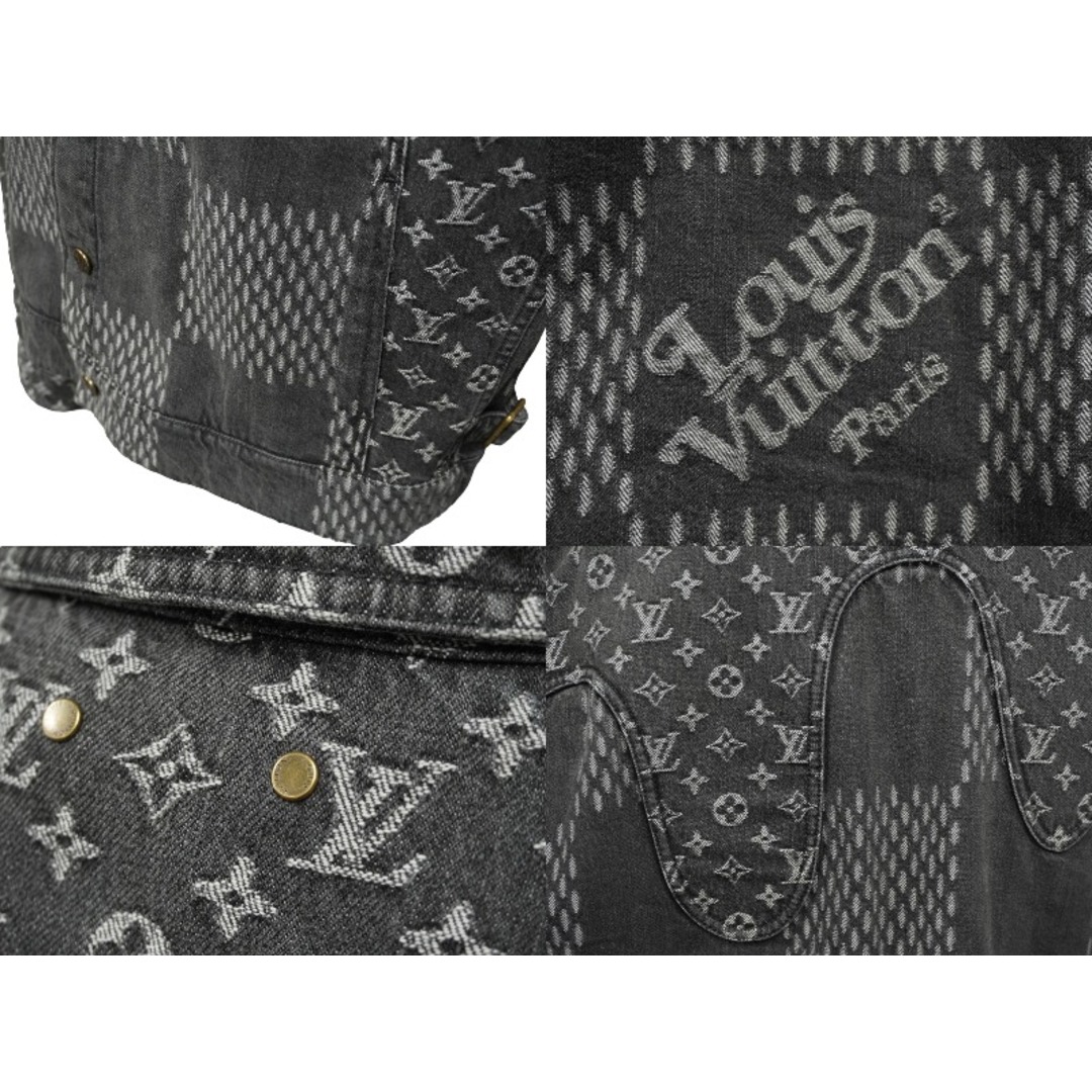 LOUIS VUITTON(ルイヴィトン)のLOUIS VUITTON ルイヴィトン × NIGO ニゴー コラボ ジャイアントダミエウェーブス デニムジャケット モノグラム 54 美品 中古 62102 メンズのジャケット/アウター(その他)の商品写真