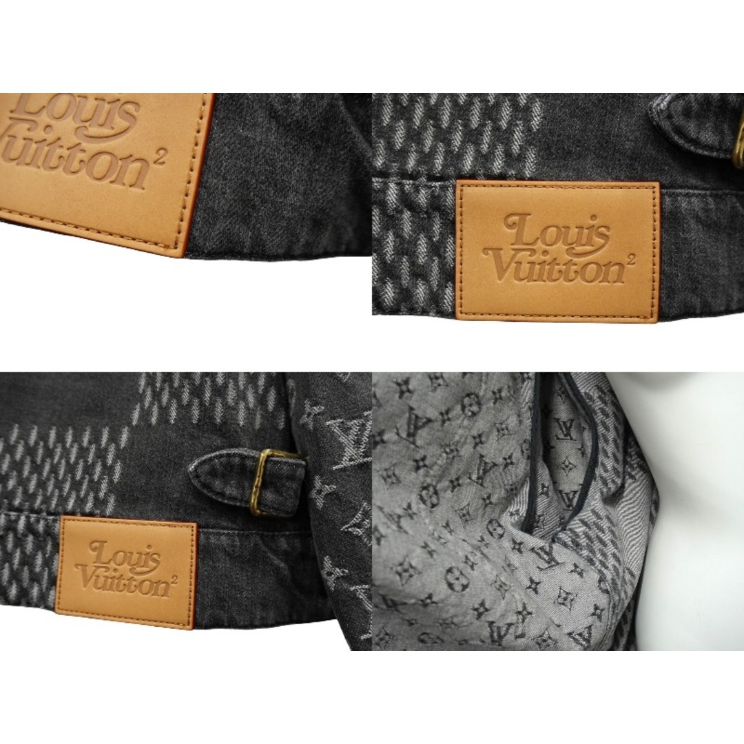 LOUIS VUITTON(ルイヴィトン)のLOUIS VUITTON ルイヴィトン × NIGO ニゴー コラボ ジャイアントダミエウェーブス デニムジャケット モノグラム 54 美品 中古 62102 メンズのジャケット/アウター(その他)の商品写真