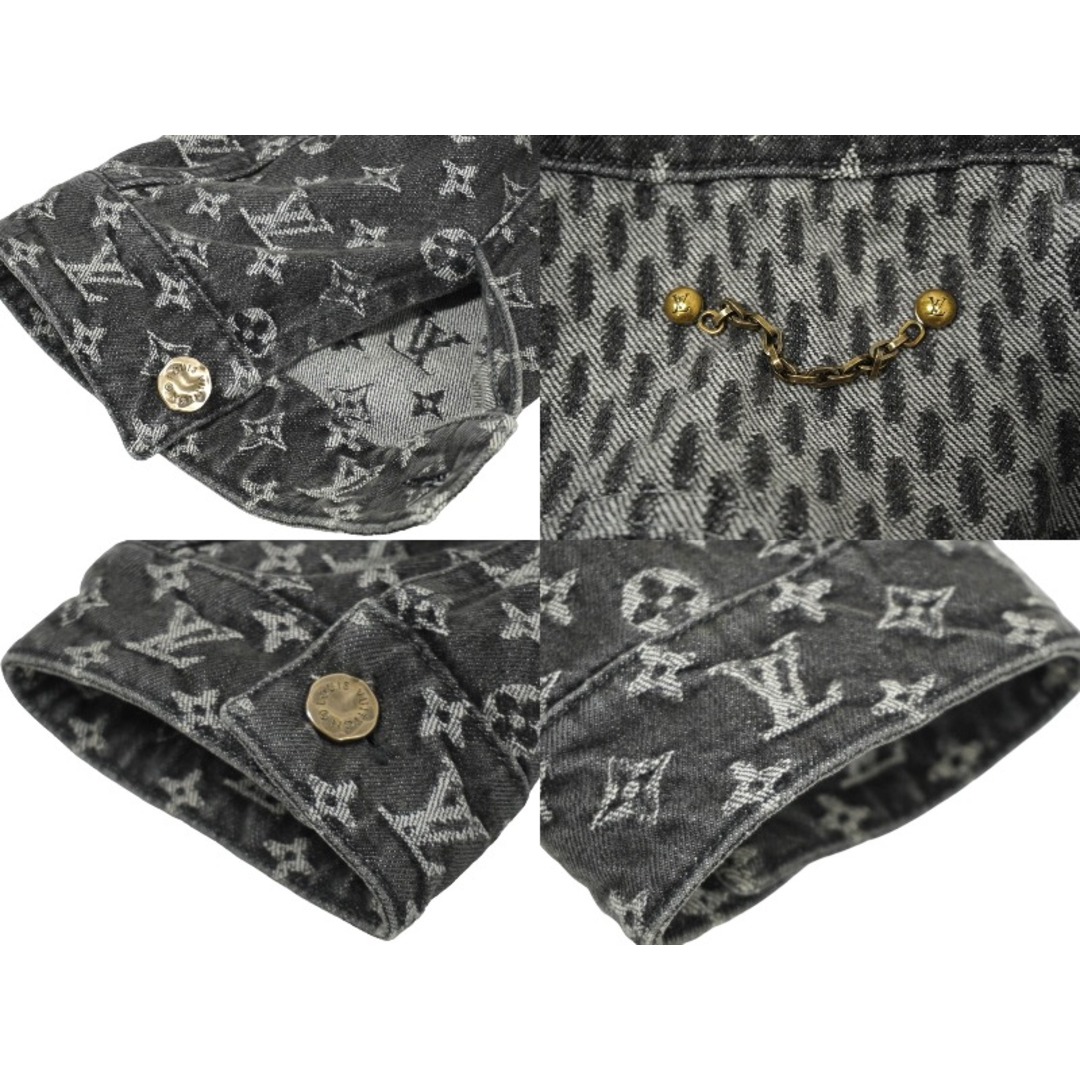 LOUIS VUITTON(ルイヴィトン)のLOUIS VUITTON ルイヴィトン × NIGO ニゴー コラボ ジャイアントダミエウェーブス デニムジャケット モノグラム 54 美品 中古 62102 メンズのジャケット/アウター(その他)の商品写真