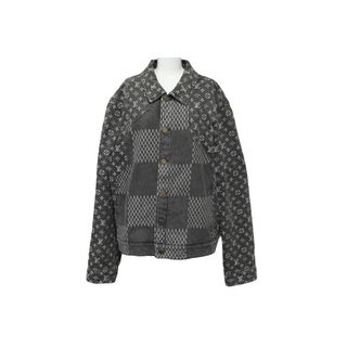 ルイヴィトン(LOUIS VUITTON)のLOUIS VUITTON ルイヴィトン × NIGO ニゴー コラボ ジャイアントダミエウェーブス デニムジャケット モノグラム 54 美品 中古 62102(その他)