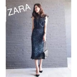 ZARA - ZARA 総レースワンピ xs(7号)