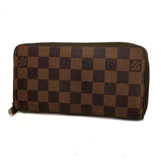 ルイヴィトン(LOUIS VUITTON)の【4ha1093】ルイヴィトン 長財布/ダミエ/ジッピーウォレット/N41661/エベヌ【中古】メンズ/レディース/ユニセックス(財布)