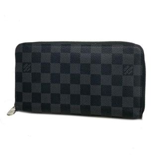 ルイヴィトン(LOUIS VUITTON)の【4ha1094】ルイヴィトン 長財布/ダミエ・グラフィット/ジッピーオーガナイザーNM/N60111/ブラック【中古】メンズ(財布)