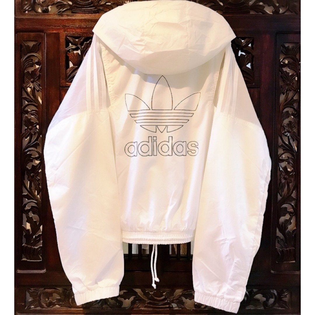 adidas(アディダス)のアディダス ローラ着 シースルー パーカー ウィンドブレーカー ジャージ レディースのジャケット/アウター(ナイロンジャケット)の商品写真