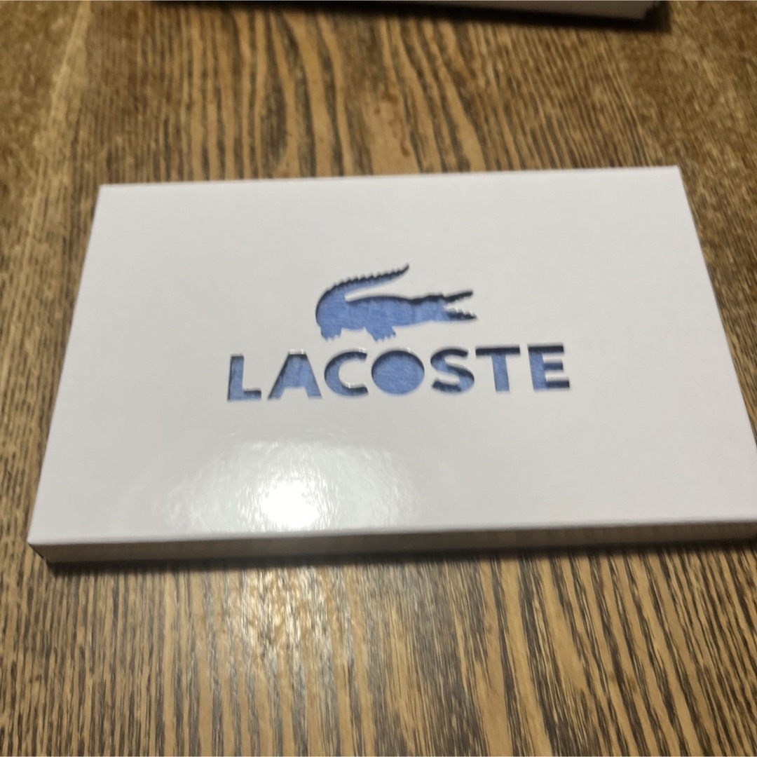 LACOSTE(ラコステ)のLACOSTE タオルハンカチ　ブルー メンズのファッション小物(ハンカチ/ポケットチーフ)の商品写真