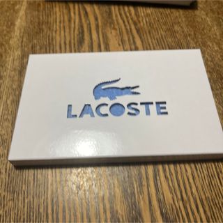 ラコステ(LACOSTE)のLACOSTE タオルハンカチ　ブルー(ハンカチ/ポケットチーフ)