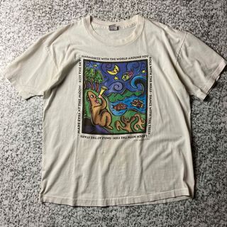 アンビル(Anvil)の【90sUSA製】Human-i-Tees ビンテージ　S/SアートTシャツ(Tシャツ/カットソー(半袖/袖なし))