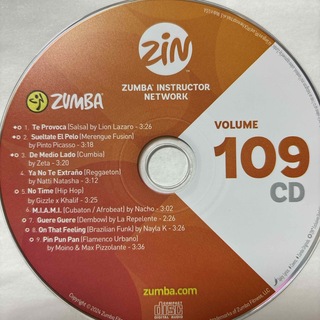 ズンバ(Zumba)のズンバ　ZIN109  CD(クラブ/ダンス)