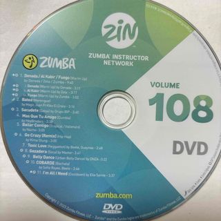 ズンバ(Zumba)のズンバ　ZIN108  DVD(スポーツ/フィットネス)