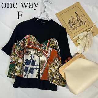 ワンウェイ(one*way)のone way ビスチェ レイヤード カットソー ドッキング 424a27(カットソー(半袖/袖なし))