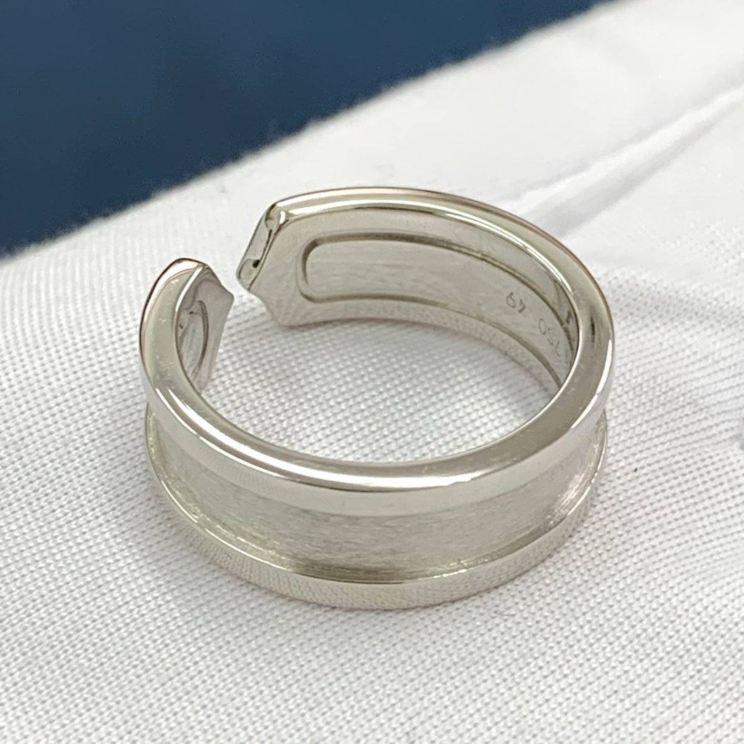 Cartier(カルティエ)のカルティエ リング 2C Cartier 指輪 C2 K18WG 750 #49 レディースのアクセサリー(リング(指輪))の商品写真