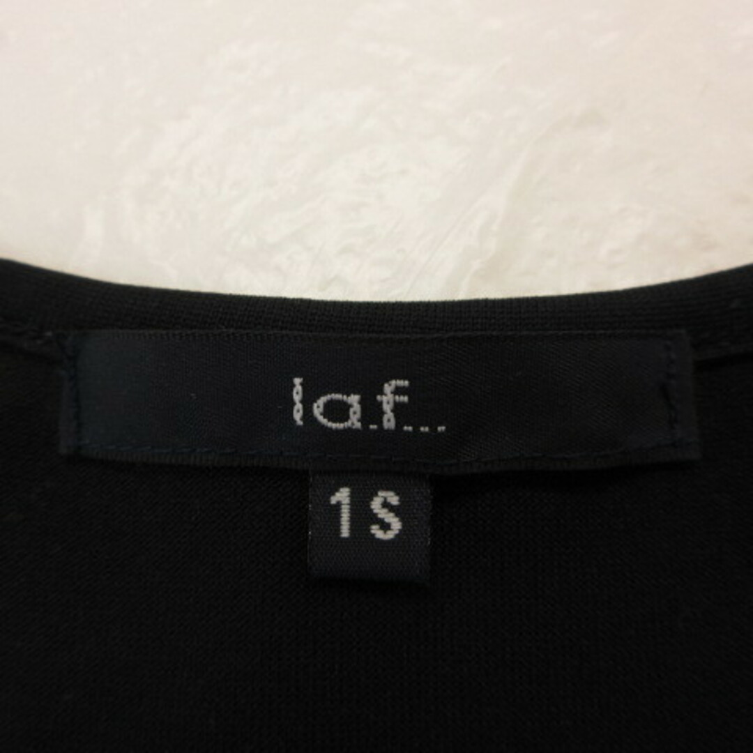 other(アザー)のラエフ la.f... カットソー Tシャツ 半袖 黒 1 S *T887 レディースのトップス(Tシャツ(半袖/袖なし))の商品写真