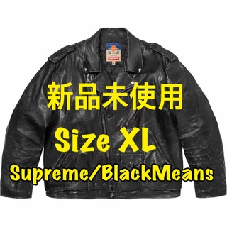 シュプリーム(Supreme)のSupreme Blackmeans Leather Jacket(レザージャケット)