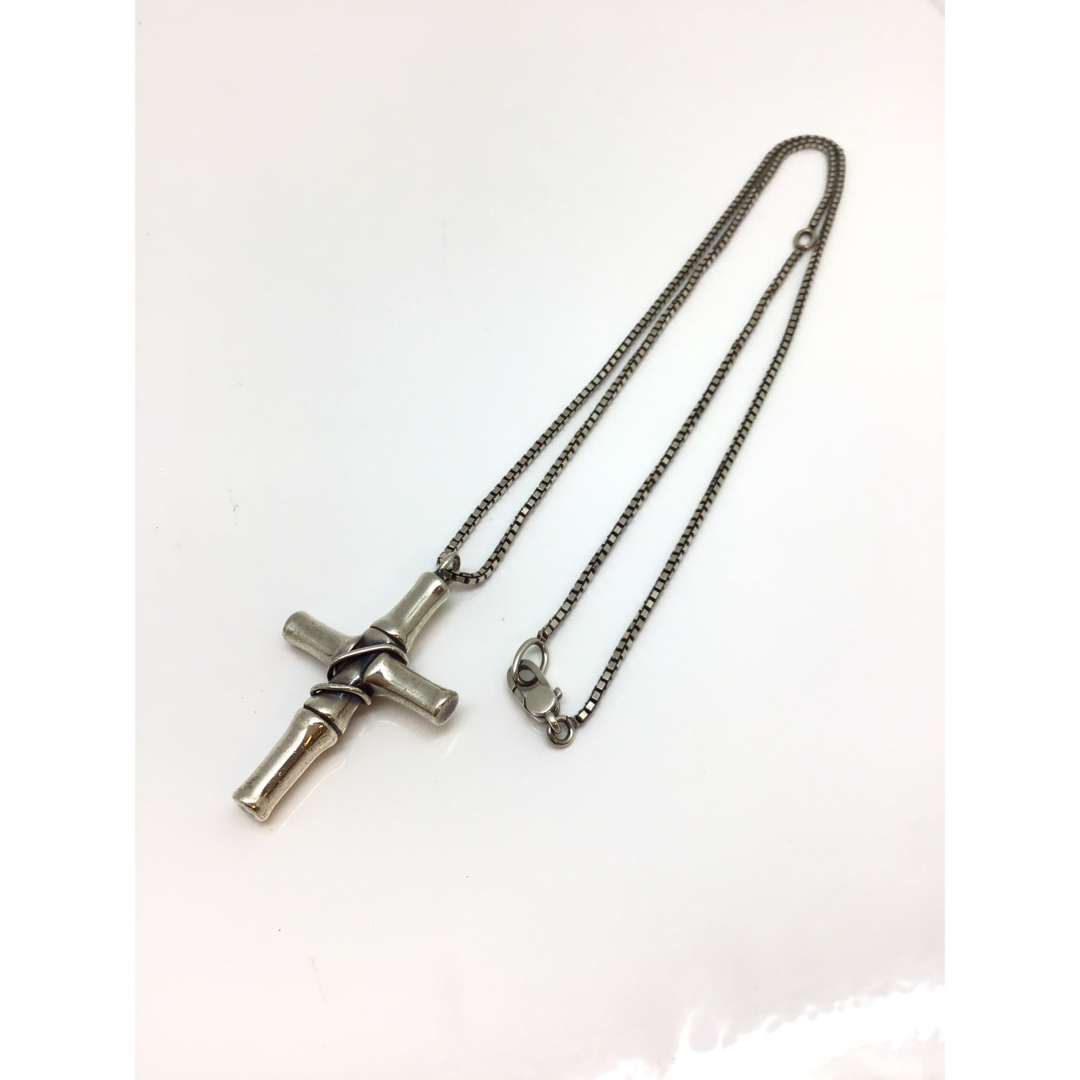 Gucci(グッチ)のGUCCI バンブーネックレス　SV925 約56cm/約22.7g メンズのアクセサリー(ネックレス)の商品写真