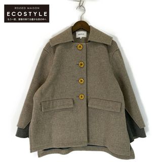 ENFOLD - エンフォルド 22AW メルトン スクエアカラー BOXコート 36