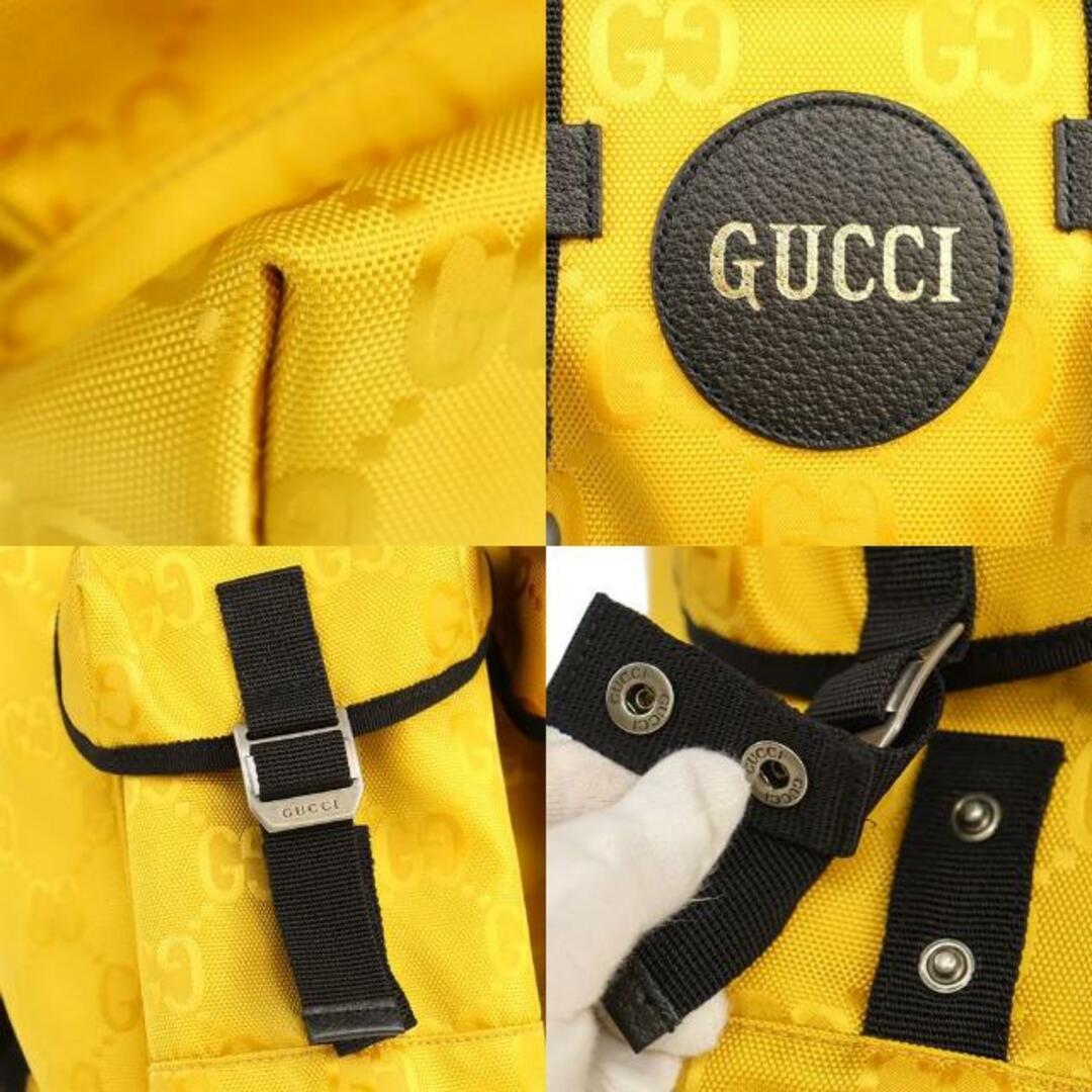 Gucci(グッチ)のグッチ リュックサック オフザグリッド 未使用 626160 GGナイロン イエロー GUCCI 【中古】 | メンズ バックパック ファッション 黄色 カジュアル アウトドア トラベル 大容量 美品 プレゼント メンズのバッグ(バッグパック/リュック)の商品写真