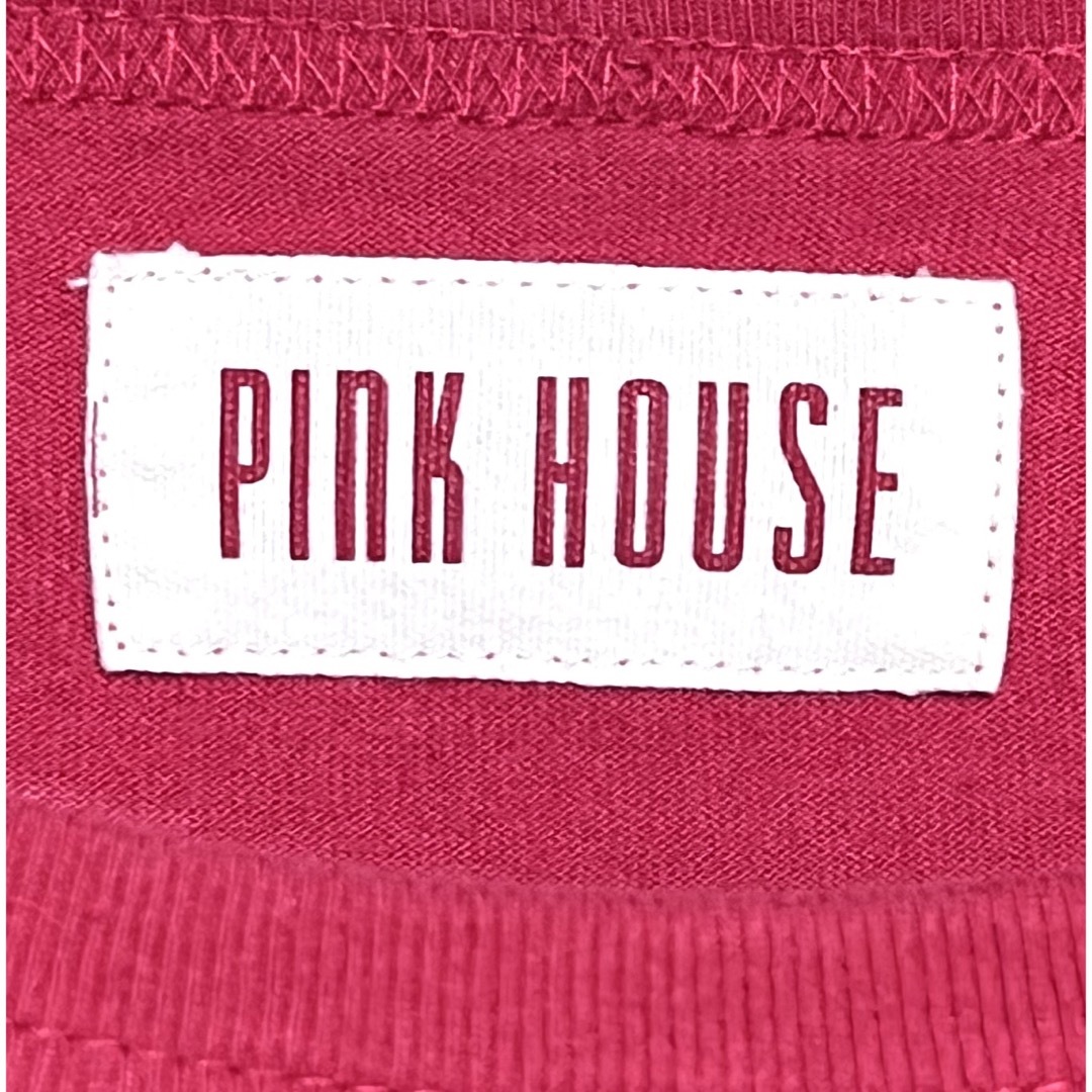 PINK HOUSE(ピンクハウス)の匿名発送　美品　PINK HOUSE ピンクハウス　ロゴプリントロングT M レディースのトップス(Tシャツ(長袖/七分))の商品写真