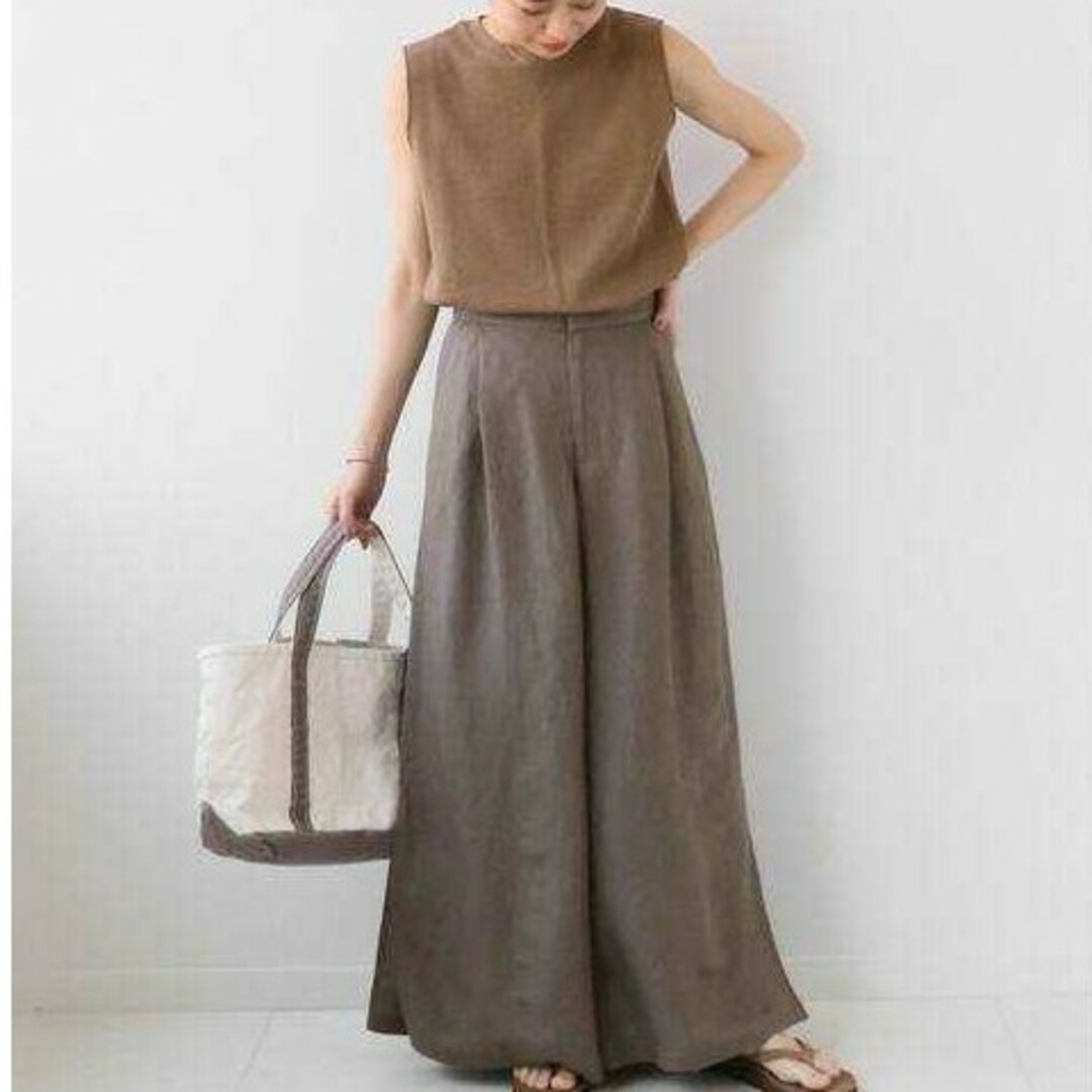 STUDIO CLIP(スタディオクリップ)のキレイメナ　ナチュラル　スカーチョサイズM レディースのスカート(ロングスカート)の商品写真