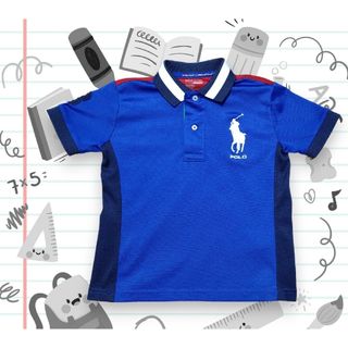 ポロラルフローレン(POLO RALPH LAUREN)の【希少】ポロラルフローレン　ポロシャツ　子供服　男の子　半袖　１００cm　春　夏(Tシャツ/カットソー)