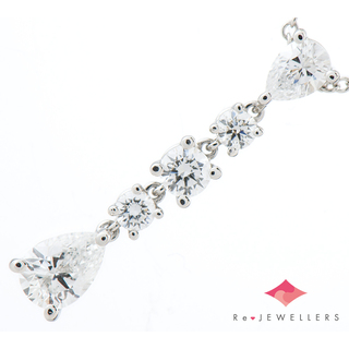 ティファニー(Tiffany & Co.)のティファニー ドロップ 5P  ダイヤモンド  ペンダント・ネックレス(ネックレス)