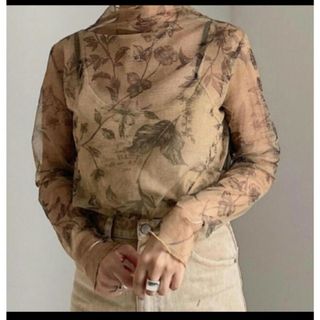 アメリヴィンテージ(Ameri VINTAGE)のAmeri vintage BENNETT SHEER TOP(シャツ/ブラウス(長袖/七分))