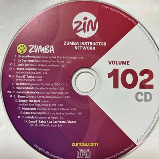ズンバ(Zumba)のズンバ　ZIN102  CD(クラブ/ダンス)